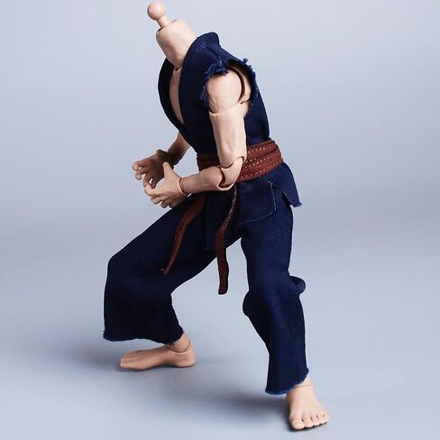 Meetoget 1/12 Scale Male Figure Doll Judo Clothes for 6 inch Action Figure Judo PM001US,white in Kuwait