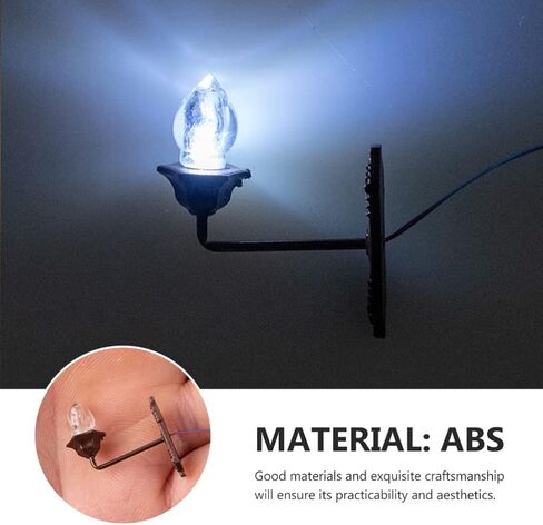 Yardwe Vintage DIY Dollhouse 1 12 Dollhouse Miniature LED Wall Light Lamp 5pcs Dollhouse LED Wall Sconces 1: 12 Scale Wall Lamp Mini Wall Lamp Models in Saudi Arabia