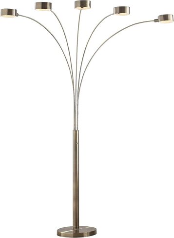 Artiva USA LED207901AB Micah Modern Micah 88 بوصة LED مصباح أرضي 5 قوس، نحاس ساتان عتيق in Saudi Arabia
