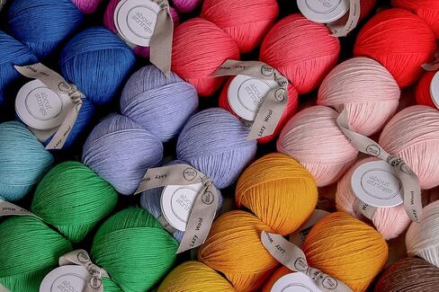 About Strings Lazy Wool - Merino Wool Blend No. 3 Light DK Yarn, 50g 109 Yards per Ball, 4-Pack (Lavender) in Kuwait