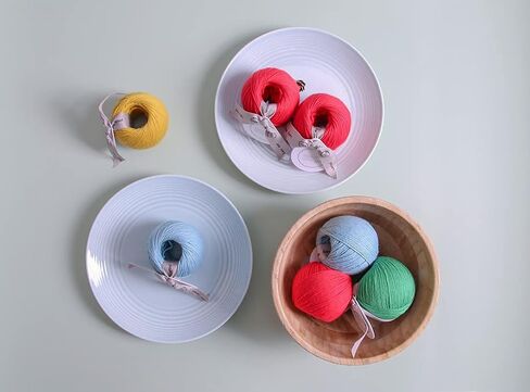 About Strings Lazy Wool - Merino Wool Blend No. 3 Light DK Yarn, 50g 109 Yards per Ball, 4-Pack (Lavender) in Kuwait