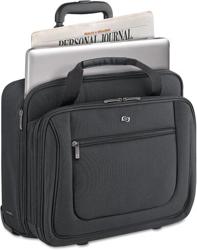 Solo PT1364 Classic Rolling Case, 17.3-Inch, 17 1/2-Inch x 9-Inch x 14-Inch, Black in Saudi Arabia