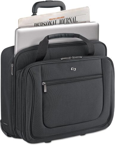 Solo PT1364 Classic Rolling Case, 17.3-Inch, 17 1/2-Inch x 9-Inch x 14-Inch, Black in Saudi Arabia