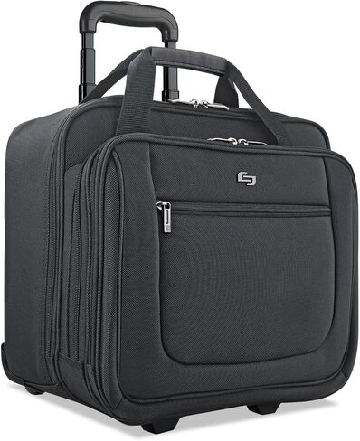 Solo PT1364 Classic Rolling Case, 17.3-Inch, 17 1/2-Inch x 9-Inch x 14-Inch, Black in Saudi Arabia