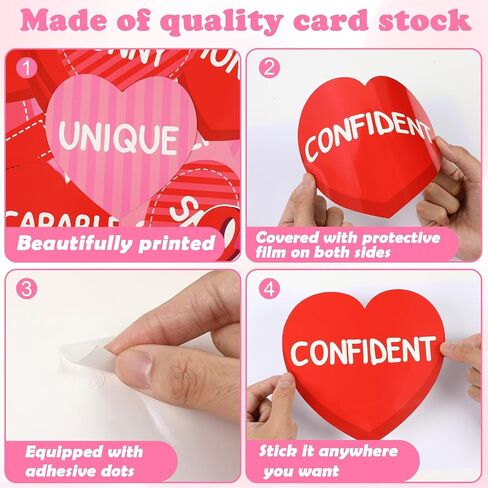 Spread Love Valentine's Day Bulletin Board Decorations Valentines Day Classroom Bulletin Board Border Rainbow Envelopes Red Pink Paper Heart Cutouts Valentines Party Supplies School Office Wall Decor in Kuwait