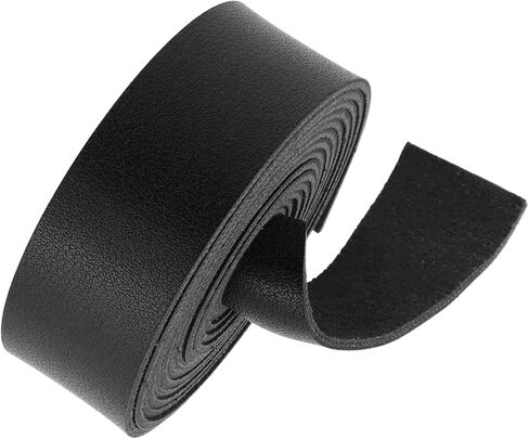 Faux Leather Strap Black Leather Strap 1 Inch Wide 80 Inches Long Leather Strap Leather Belt Strips Soft Leather for DIY Craft Hobby Workshop Tooling in Saudi Arabia