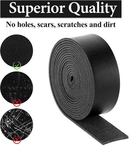 Faux Leather Strap Black Leather Strap 1 Inch Wide 80 Inches Long Leather Strap Leather Belt Strips Soft Leather for DIY Craft Hobby Workshop Tooling in Saudi Arabia