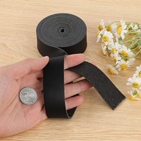 Faux Leather Strap Black Leather Strap 1 Inch Wide 80 Inches Long Leather Strap Leather Belt Strips Soft Leather for DIY Craft Hobby Workshop Tooling in Saudi Arabia