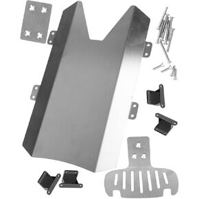 Stainless Steel Chassis Protect Armor Skid Plate Guard Upgrades Part for 1/10 F0rd F 15O Raptor 4X4,Chassis Protect Armor Full Version Hops Up