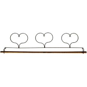 12in Triple Heart Fabric Holder