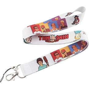 King of the Hill Hank Bobby Peggy Cartoon Comedy TV Show 17.7" Neck Lanyard Keychain Holder ID Badge Mobile Phone Pin Strap by Pinstant