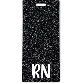 Plifal RN BSN Badge Buddy Card Holder Nurse Nursing Accessories Colorful Vertical Baccalaureate of Science in Nursing ID Name Identification Tags Hospital Work Glitter