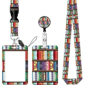 Badge Reels Retractable with Carabiner Reel Clip, ID Name Tag Work Badge Holder Belt Ferrule, Identity ID Badge Holder Cover Case for Office Work Nurse Teacher Student Gifts(Black Leopard) in Kuwait