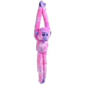 Wild Republic Vibe Brights Hanging Purple, Light and Sound, 20 inches, Gift for Kids, Plush Toy, Fill is Spun Recycled Water Bottles