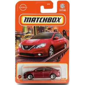 Matchbox 2016 Nissan Sentra, 1:64 Scale, Red, 9/100