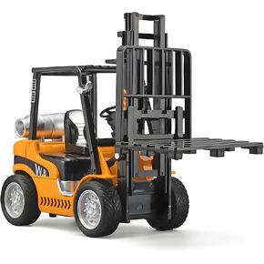 Forklift Toys for Kids Construction Truck Forklift,Metal DieCast Forklift Toy,Pull Back Fork Lift Toy with Lights and Sounds,Toy Forklift with Liftable Design,Forklift for Kids Age 3 and Up