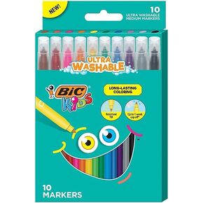 BIC Medium Point Coloring Markers, 10 Pack