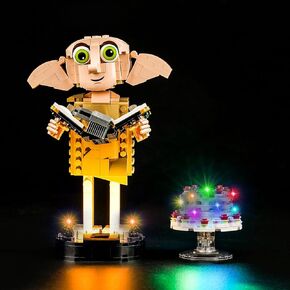 Upgraded Led Light Kit Compatible with Lego Dobby The House-Elf Building Set, Compatible with Lego 76421 Model, Gift Idea for Adult Builders and Fans (Model Not Included)