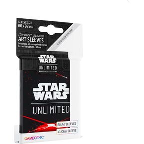 Star Wars Unlimited Kylo Ren Art Sleeves - Officially Licensed Pack of 60 Art Sleeves and 1 Clear Sleeve, Optimized Size for Star Wars Unlimited and Other TCG and LCG Games, Made by Gamegenic