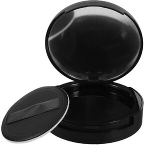 PRETYZOOM Fake Powder Puff Case for Diversion Black Loose Powder Container Makeup Puff Travel Size Makeup Mini Makeup Secret Hidden Case Safe Hiding Compartment for Keys Cash Valuables Jewelry
