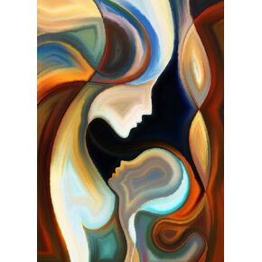 YALKIN Diamond Painting Kits for Adults, DIY 5D Diamond Painting Paint Abstract Mother by Number with Gem Art Drill Diamond Painting Kits for for Home Wall Decor, Gifts 11.8x15.7inch