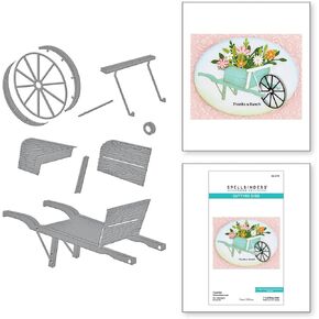 Spellbinders Country Wheelbarrow by Annie Williams Etched Dies, Metal