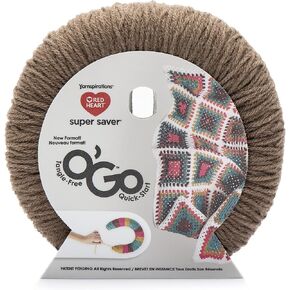 RED HEART Super Saver O'GO Yarn, Café Latte