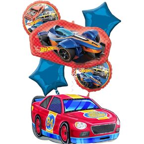 Anagram Hot Wheels Ultimate Birthday Party Race Car Balloon Bouquet Decorations, BQ_4250