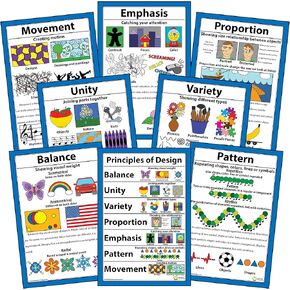 Principles of Design Posters 12" X 18" (Set of 8)