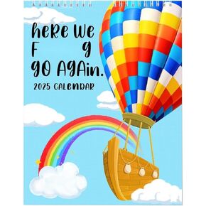 Here We Go Again 2025 Calendar, Calendar 2025 Planner,