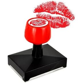 Lipstick Kiss Rubber Stamp