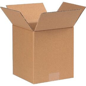Aviditi 778 Corrugated Cardboard Box 7" L x 7" W x 8" H, Kraft, for Shipping, Packing and Moving (Pack of 25)