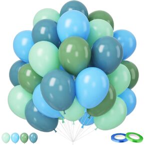 Retro Blue Yellow Orange Balloons, 12 Inch here come the sun balloons Blue and Orange Balloons for Here Comes the Son Boy First Trip Around the Sun Theme Birthday Boho Party Decoration