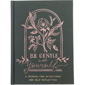 Graphique Self-Care Journal - Positive Self - 256 Pages - Weekly Quote & Daily Fill in Interiors - Hardbound Fabric Cover - Ribbon Marker (6" x 8")