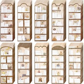 Eersida 100 قطعة من الإشارات المرجعية لتتبع الكتب وتصميم رف الكتب والإشارات المرجعية على الوجهين لصفحة القراءة وعلامات الكتاب السائبة لقراءة الإشارات المرجعية لمحبي الكتب والطلاب المعلمين (نمط الخريف) in Kuwait