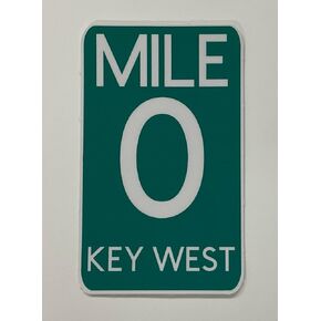 4.5" Key West Sticker, florida, kw, mile marker 0, key west car sticker in Kuwait