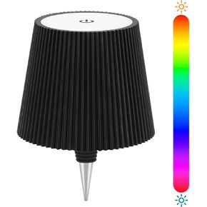 Wireless Bottle Lamp, RGB Modes & 3 Color Wine Bottle Lights with 2800 mAh Battery, Touch Dimming Wireless lamp, Portable Rechargeable LED Desk Lamp for Bedroom, Restaurant, Bar (1PCS)