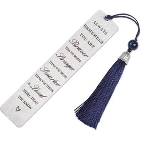 Book marks with Tassels Metal Book-marks Inspirational Book-marks for Women Girls Friends Sisters Book Lovers Birthday Graduation Christmas Inspirational Gifts in Kuwait