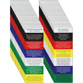 200 Pcs Plan of Salvation Bookmarks-(How to Experience)-Inspirational Prayer Book Marks-Religious Bookmarks - Church Supplies