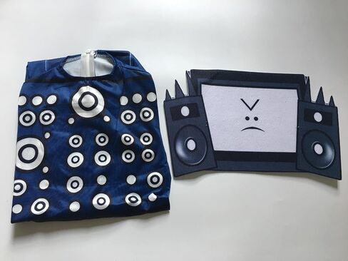 زي كاميرا التلفزيون للأطفال، بدلة رجل الكاميرا، ملابس تنكرية لألعاب الفيديو، ملابس الهالوين in Kuwait