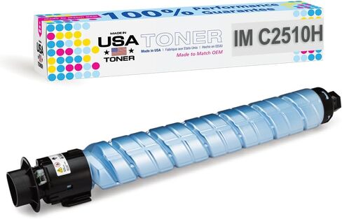 صنع في الولايات المتحدة الأمريكية، بديل متوافق مع مسحوق الحبر لـ Ricoh IM C2510، IMC2510 (CMYK، 4 قيراط) in Kuwait
