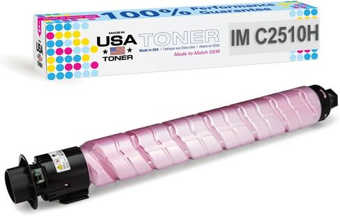 صنع في الولايات المتحدة الأمريكية، بديل متوافق مع مسحوق الحبر لـ Ricoh IM C2510، IMC2510 (CMYK، 4 قيراط) in Kuwait