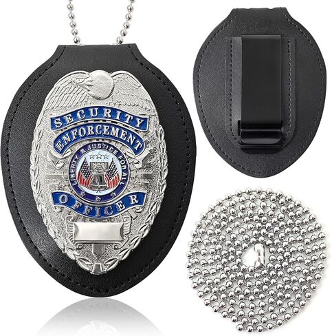 شارة مع حامل شارة جلدي، مطلية بالمينا والمطلية، مناسبة للارتداء ولعب الأدوار - ذهبي in Kuwait