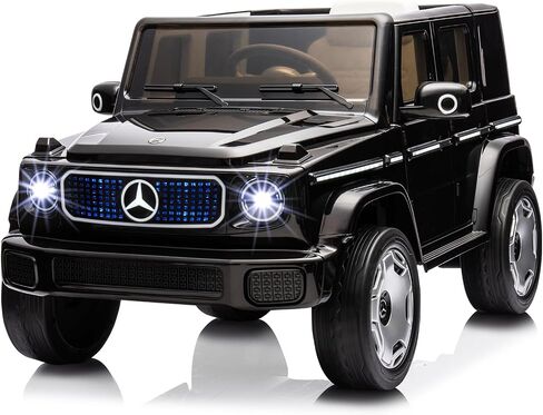 Kids Ride On Car, 12V Licensed Mercedes-Benz Eqg Car with Remote Control, Battery Powered Vehicle Toy with Spring Suspension, Led Lights in Saudi Arabia