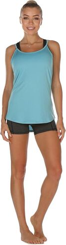 icyzone Workout Tank Tops for Women - Athletic Yoga Tops Open Back Strappy Running Shirts (Pack of 2) in Saudi Arabia