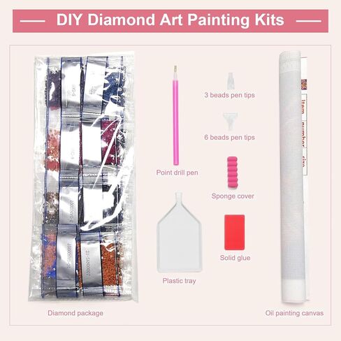سانجي الماس اللوحة مجموعات حوض الاستحمام للبالغين، DIY الحفر الكامل الماس النقاط اللوحات مع الماس 5D جوهرة الفن والحرف للبالغين ديكور جدار المنزل 12x16 بوصة in Kuwait