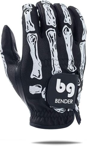 BG Bender Golf Glove | Wear On Left | (Crossbones, Mens Large) in Saudi Arabia