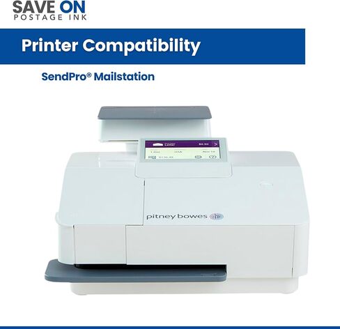 Compatible Pitney Bowes SL-870-1 Red Ink Cartridge Inkjet Printer Ink for SendPro Mailstation CSD1 Postage Meter Machine - PB Replacement Printer Cartridge w/OEM Compatibility in Kuwait