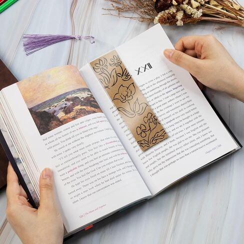 SWATOM Kraft Paper Blank Bookmarks Cardstock 50 PCS Bulk for DIY Classroom Projects Gifts Tags with Tassels PVC Tags (White & Brown) in Kuwait