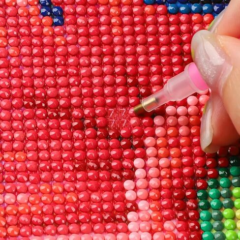 MXJSUA Winter Cardinal Christmas Diamond Painting Kits for Adults - Full Drill Diamond Art Painting for Beginners, 5D Round Picture with Diamonds Gem Art Painting Kits for Home Wall Decor 12x16 inch in Kuwait